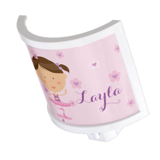Cute Dancer Ballerina Girl Night Light (Angled)