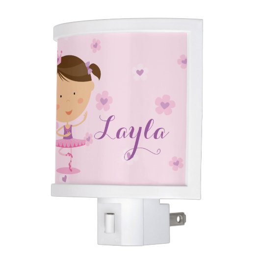 Cute Dancer Ballerina Girl Night Light (Left)