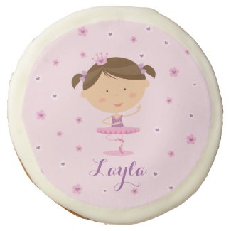 Cute Dancer Ballerina Girl Photo Sugar Cookies