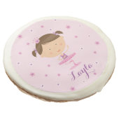 Cute Dancer Ballerina Girl Photo Sugar Cookies (Angled)