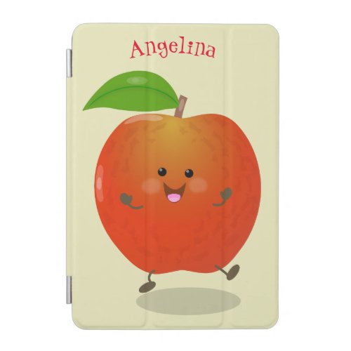 Cute dancing apple cartoon illustration iPad mini cover