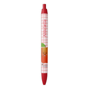 Cute dancing apple cartoon illustration pen