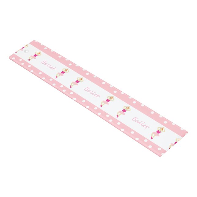 Cute dancing ballerinas ruler (Angled)