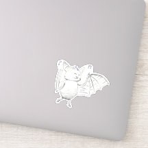 Cute Dancing Bat Sticker