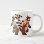 Cute Dancing Cartoon Coatimundis Giant Coffee Mug