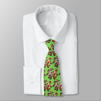 Cute Dancing Cartoon Coatimundis Neck Tie