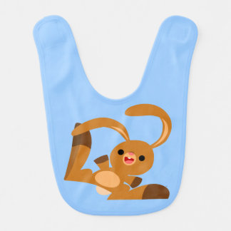 Cute Dancing Cartoon Rabbit Baby Bib