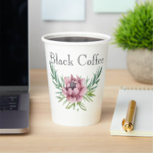 Cute Dancing Coffee Cup Paper Mug – Fun Takeaway C