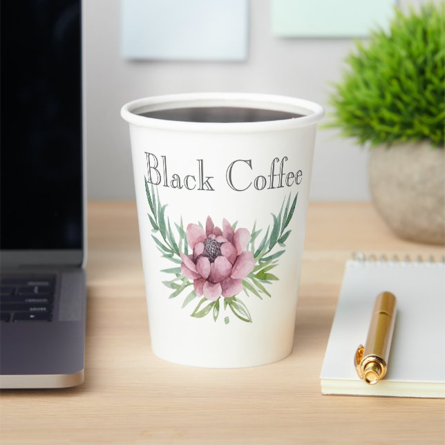 Cute Dancing Coffee Cup Paper Mug – Fun Takeaway C (Insitu)