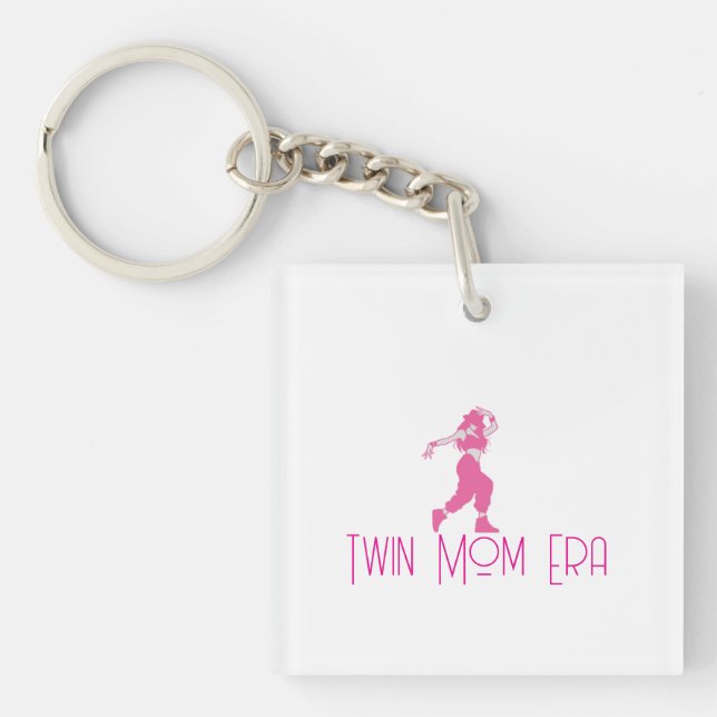 Cute Dancing Mom Keychain (Front)