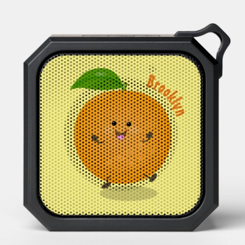 Cute dancing orange citrus fruit bluetooth speaker
