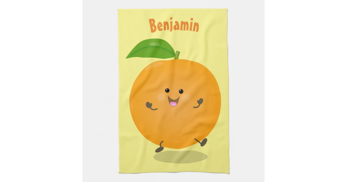 Clementines Tea Towel / Oranges Dish Towel / Mandarins Kitchen 