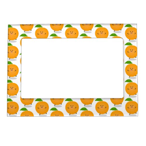 Cute dancing orange citrus fruit wrist magnetic frame