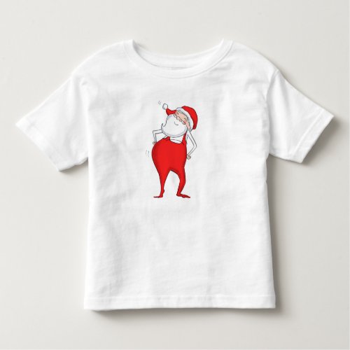 Cute Dancing Santa Claus Christmas Toddler T_shirt