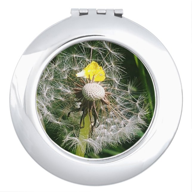 Cute dandelion compact mirror (Front)