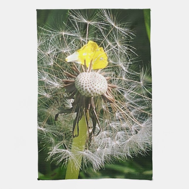 Cute dandelion kitchen towel (Vertical)