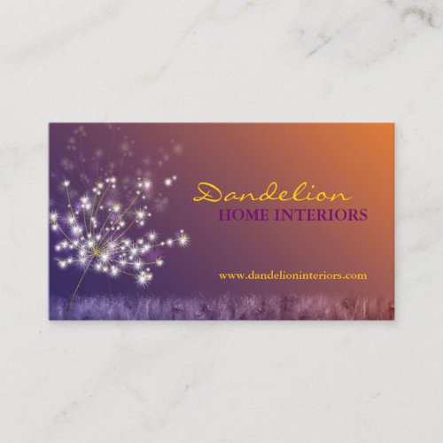Cute Dandelions Professional Business Cards