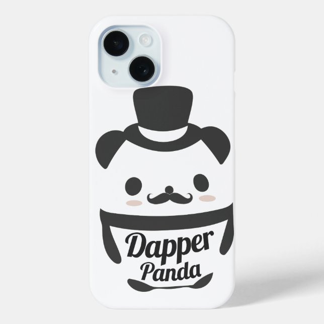 Cute Dapper Panda Wearing Top Hat Case-Mate iPhone Case (Back)