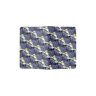 Cute Dark Blue High Heel Shoe Tile Design Passport Holder
