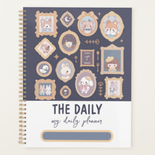 Cute dark daily planner