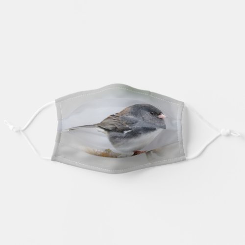 Cute Dark_Eyed Junco on the Pear Tree Adult Cloth Face Mask