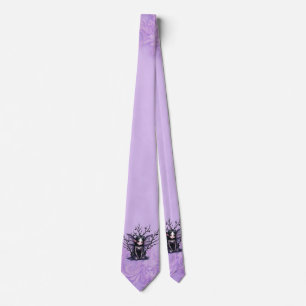 Cute Dark Fairy with Bat Wings Neck Tie