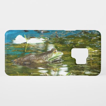 Cute dark green frog water beautiful photograph Case-Mate samsung galaxy s9 case