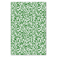 Blue White Floral Leaf Pattern Decoupage Tissue Paper | Zazzle