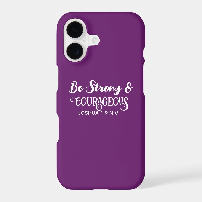 Cute Dark Purple Strong and Courageous Simple Iphone Case (Back)