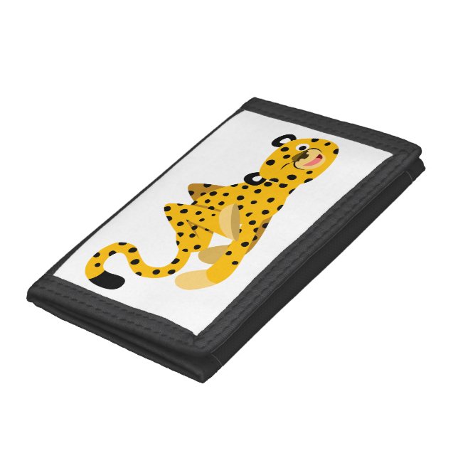 Cute Dashing Cartoon Cheetah Wallet (Bottom)