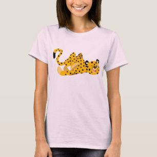 Cute Dashing Cartoon Cheetah Women T-Shirt