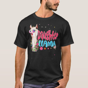 Cute Daughter Llama Mother's Day Women Birthda T-Shirt
