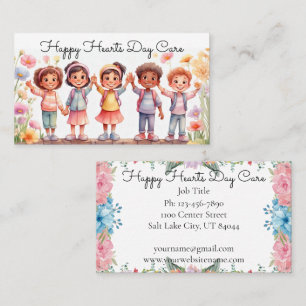 Cute Day Care Babysitting Business Business Card