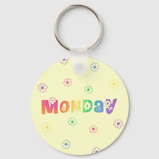 Cute Day Of The Week Monday Keychain