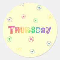 Days of the Week Pink Heart Planner Stickers, Zazzle