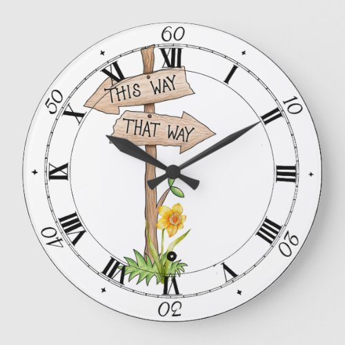 Cute Decision Making  Large Clock