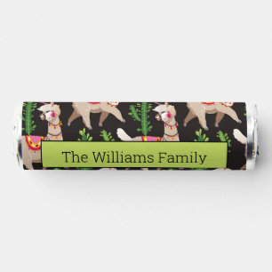 Cute Decorated Llamas Pattern Breath Savers® Mints