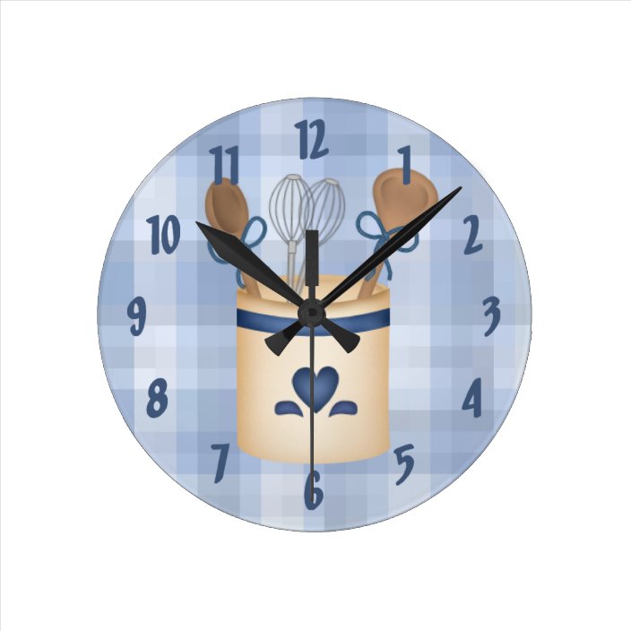 Cute Decorative Kitchen Wall Clock Zazzle Com   Cute Decorative Kitchen Wall Clock R25a858aabd4d48bf8c3095bbf11d3a35 Fup1s 8byvr 704 