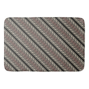 Cute decorative ukrainian patterns design bath mat