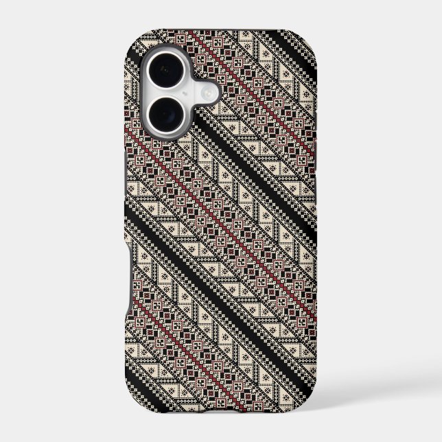 Cute decorative ukrainian patterns design iphone case (Back)