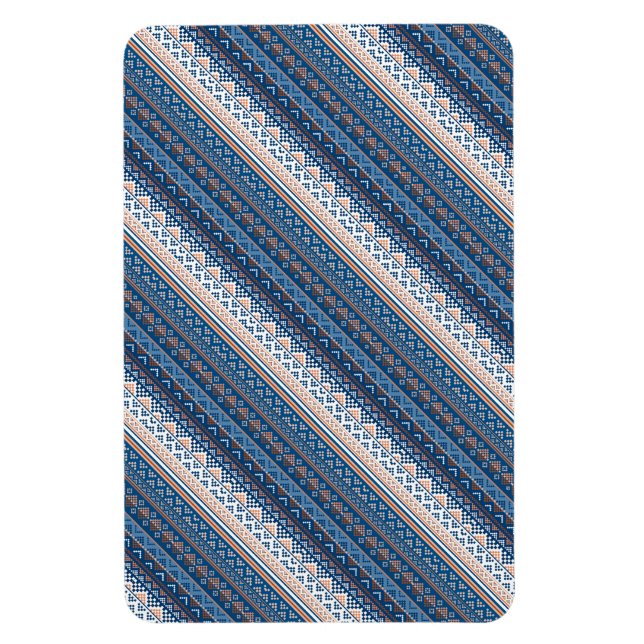 Cute decorative ukrainian patterns design magnet (Vertical)
