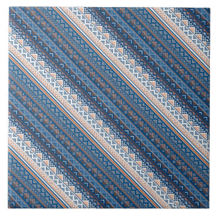 Cute decorative ukrainian patterns design tile