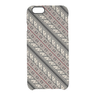 Cute decorative ukrainian patterns design clear iPhone 6/6S case