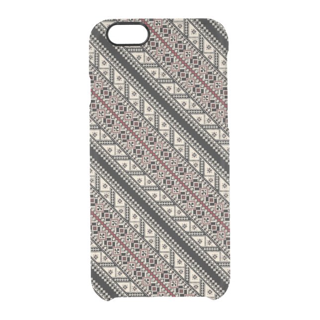 Cute decorative ukrainian patterns design uncommon iPhone case (Back)