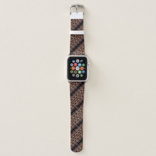 Cute decorative ukrainian stripes patterns apple watch band