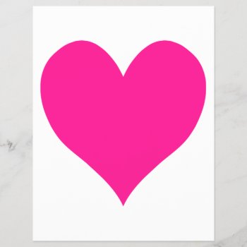 Cute Deep Pink Heart by cuteheartshop at Zazzle