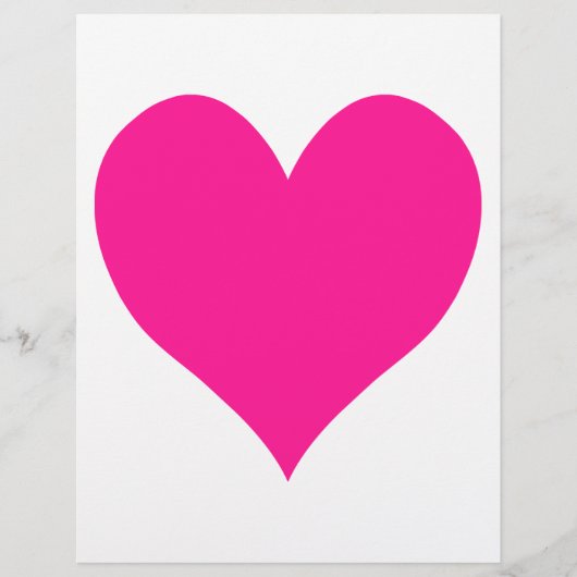 Cute Deep Pink Heart (Front)