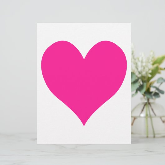 Cute Deep Pink Heart (Standing Front)