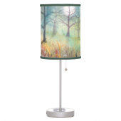 Cute Deer and Rabbit Fantasy Wildlife Art Table Lamp (Left)