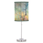 Cute Deer and Rabbit Fantasy Wildlife Art Table Lamp (Back)